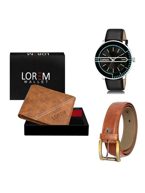 belt, wallet & watch gift combo - 19372639 - Very Small Image - 1