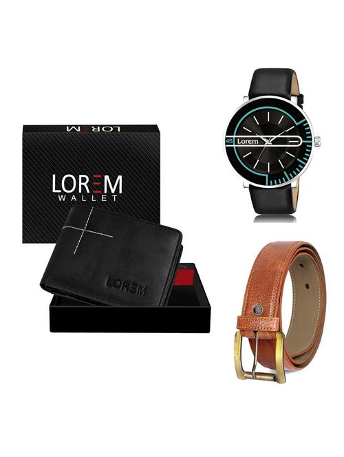 belt, wallet & watch gift combo - 19372646 - Very Small Image - 1