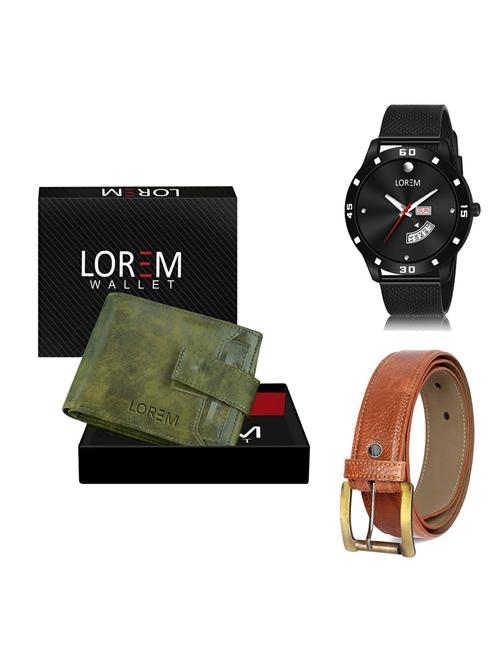 belt, wallet & watch gift combo - 19372673 - Very Small Image - 1
