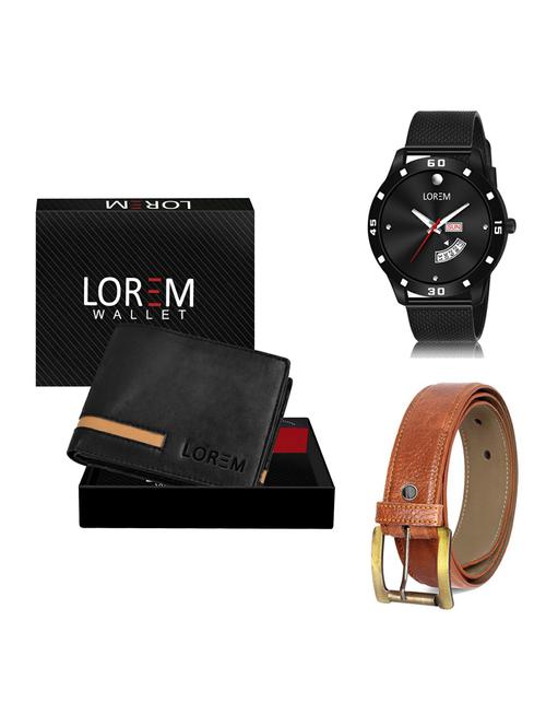 belt, wallet & watch gift combo - 19372693 - Very Small Image - 1