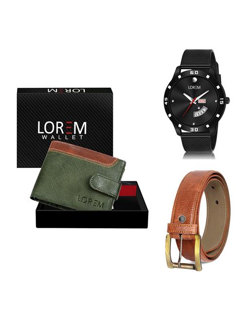 belt, wallet & watch gift combo - 19372697 - Very Small Image - 1
