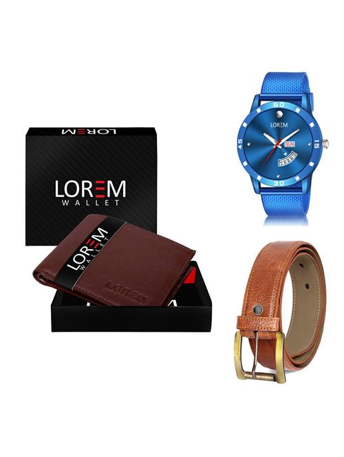 belt, wallet & watch gift combo - 19372710 - Very Small Image - 1