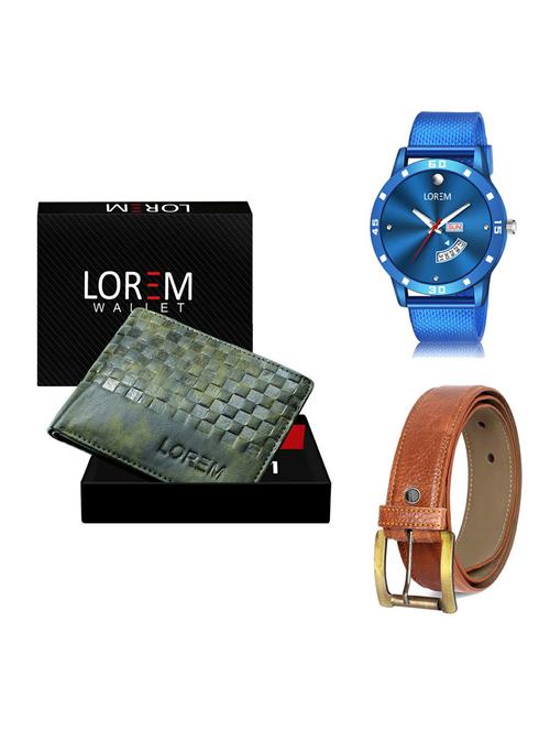 belt, wallet & watch gift combo - 19372734 - Very Small Image - 1