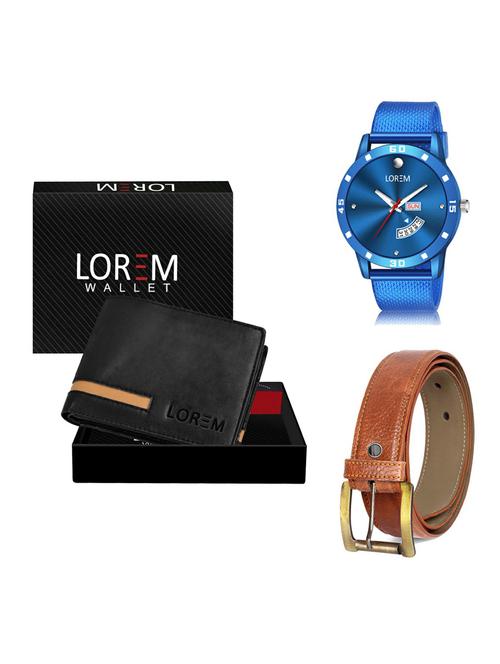 belt, wallet & watch gift combo - 19372738 - Very Small Image - 1