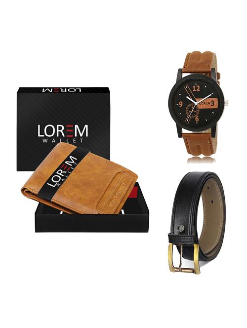 belt, wallet & watch gift combo - 19372747 - Very Small Image - 1