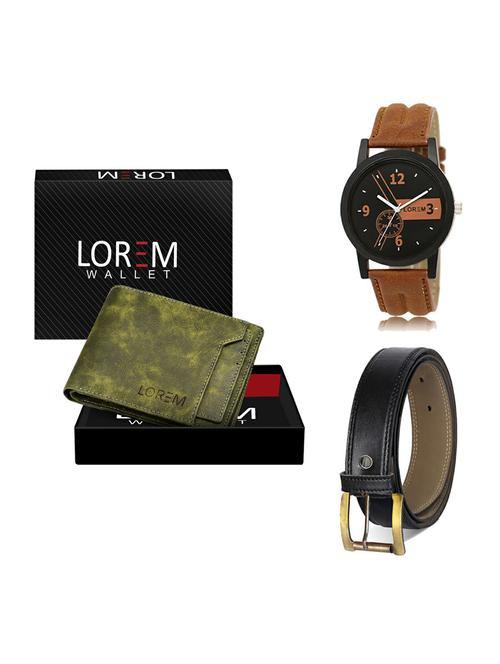 belt, wallet & watch gift combo - 19372757 - Very Small Image - 1