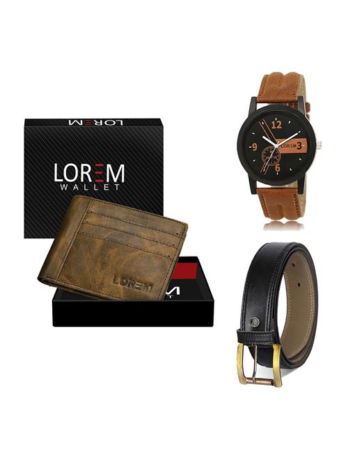 belt, wallet & watch gift combo - 19372760 - Very Small Image - 1