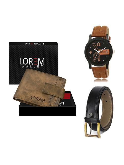 belt, wallet & watch gift combo - 19372764 - Very Small Image - 1