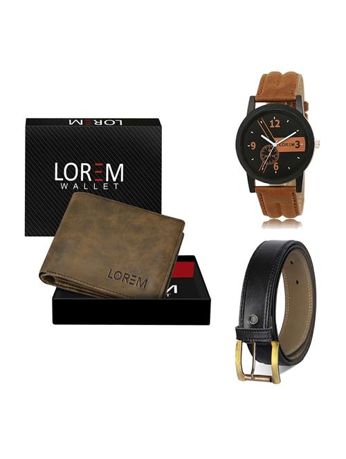 belt, wallet & watch gift combo - 19372766 - Very Small Image - 1