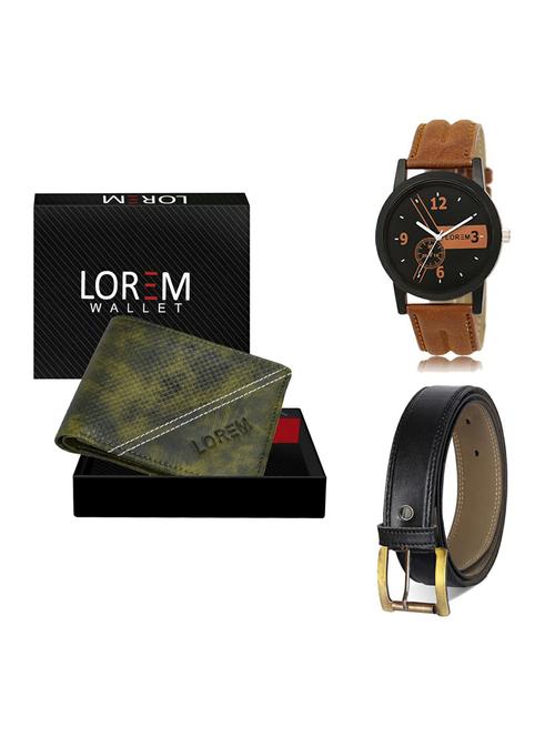 belt, wallet & watch gift combo - 19372775 - Very Small Image - 1