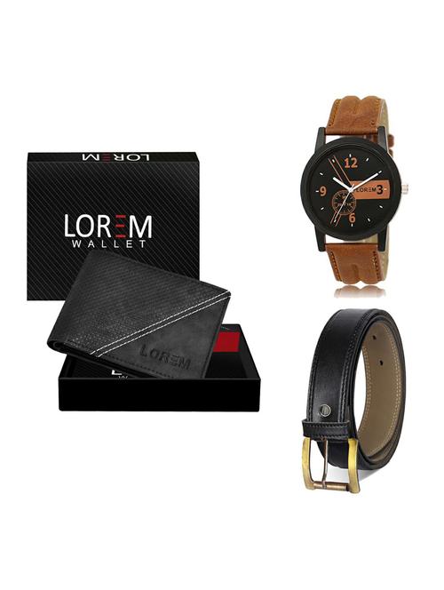 belt, wallet & watch gift combo - 19372776 - Very Small Image - 1