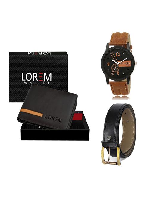 belt, wallet & watch gift combo - 19372784 - Very Small Image - 1