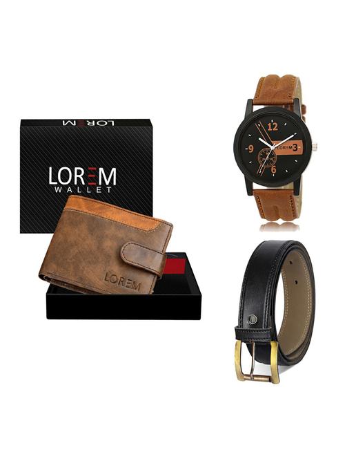 belt, wallet & watch gift combo - 19372785 - Very Small Image - 1