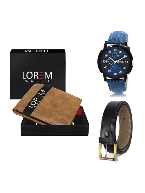 belt, wallet & watch gift combo - 19372799 - Very Small Image - 1