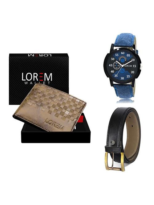 belt, wallet & watch gift combo - 19372822 - Very Small Image - 1