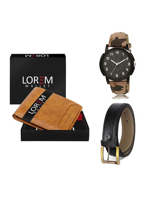 belt, wallet & watch gift combo - 19372837 - Very Small Image - 1