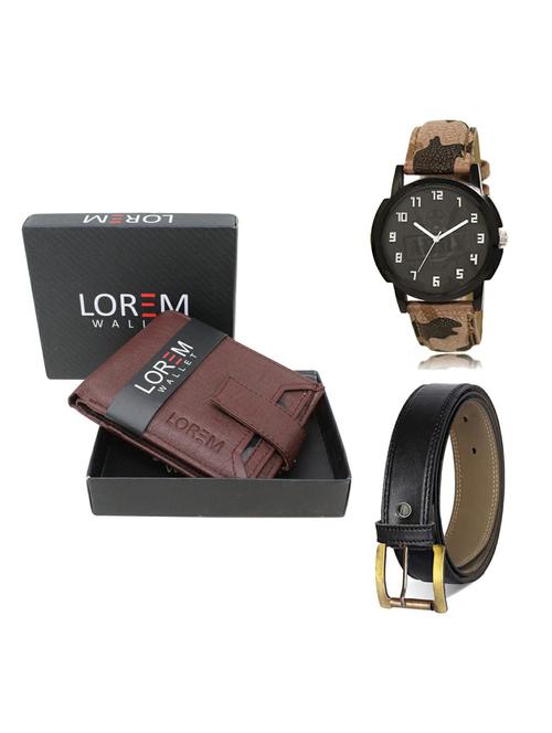 belt, wallet & watch gift combo - 19372840 - Very Small Image - 1