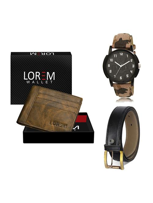 belt, wallet & watch gift combo - 19372850 - Very Small Image - 1