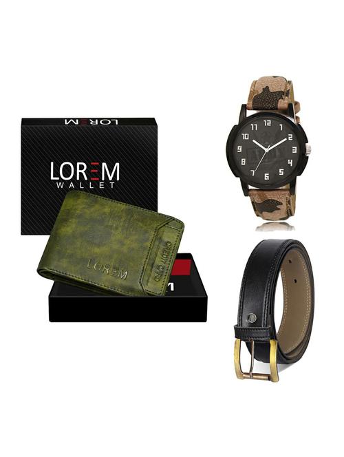 belt, wallet & watch gift combo - 19372858 - Very Small Image - 1