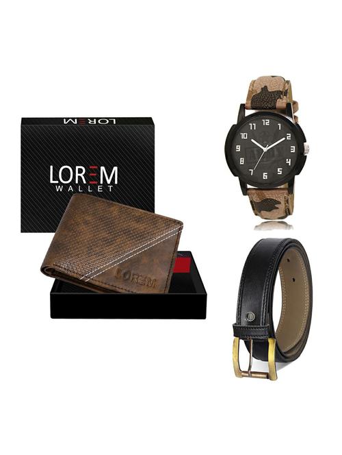 belt, wallet & watch gift combo - 19372863 - Very Small Image - 1