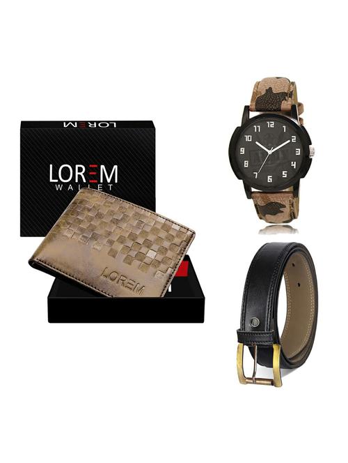 belt, wallet & watch gift combo - 19372867 - Very Small Image - 1