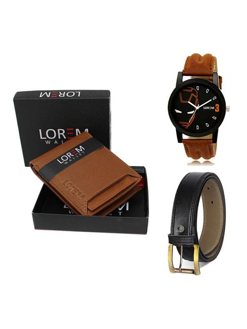 belt, wallet & watch gift combo - 19372880 - Very Small Image - 1