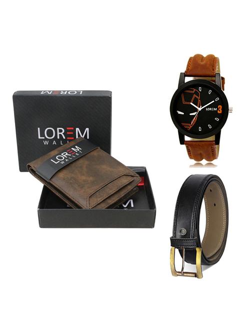 belt, wallet & watch gift combo - 19372881 - Very Small Image - 1