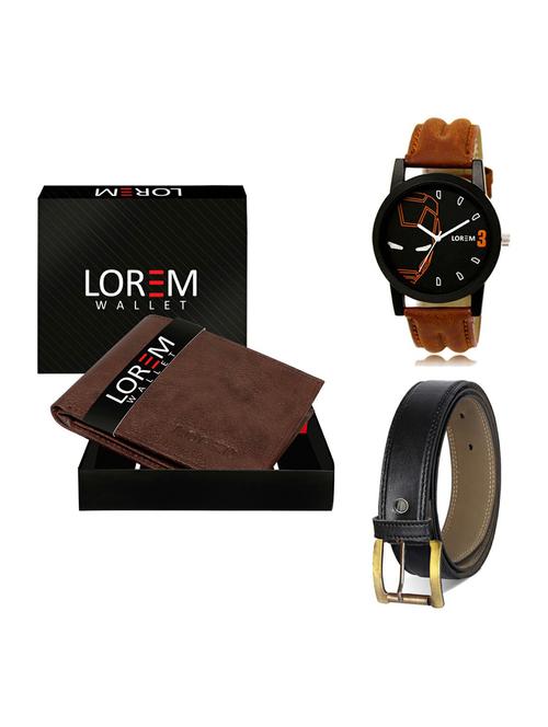 belt, wallet & watch gift combo - 19372888 - Very Small Image - 1