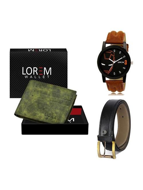 belt, wallet & watch gift combo - 19372893 - Very Small Image - 1