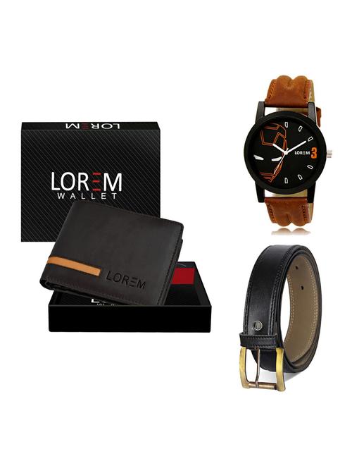belt, wallet & watch gift combo - 19372919 - Very Small Image - 1