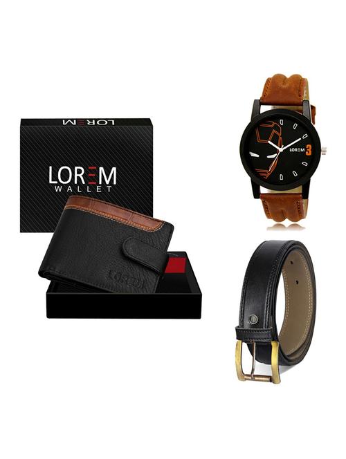 belt, wallet & watch gift combo - 19372921 - Very Small Image - 1