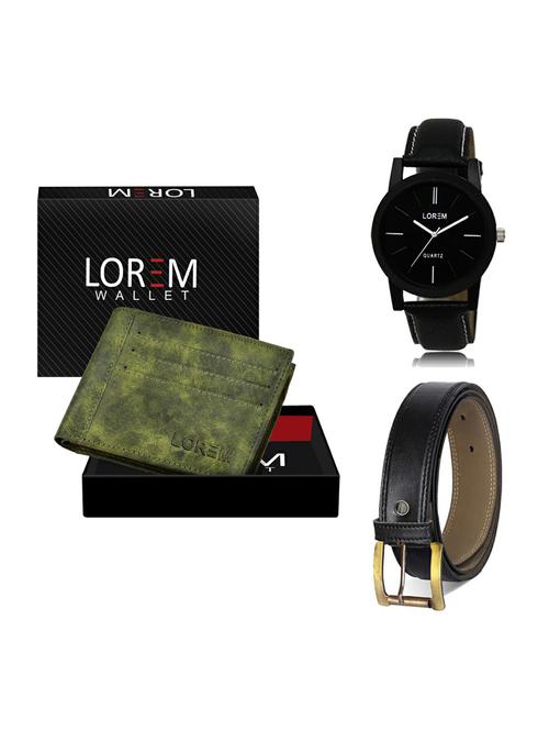 belt, wallet & watch gift combo - 19372938 - Very Small Image - 1