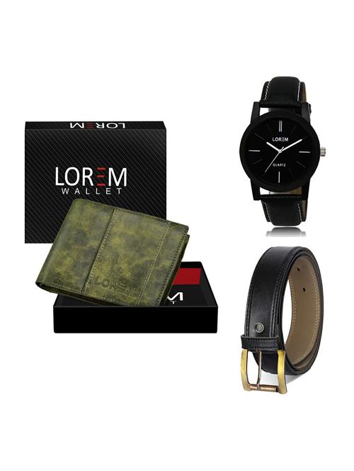 belt, wallet & watch gift combo - 19372939 - Very Small Image - 1