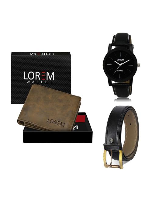 belt, wallet & watch gift combo - 19372946 - Very Small Image - 1