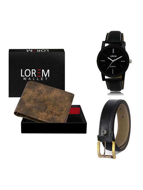 belt, wallet & watch gift combo - 19372949 - Very Small Image - 1