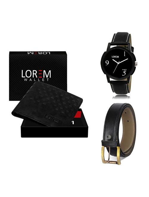 belt, wallet & watch gift combo - 19373005 - Very Small Image - 1
