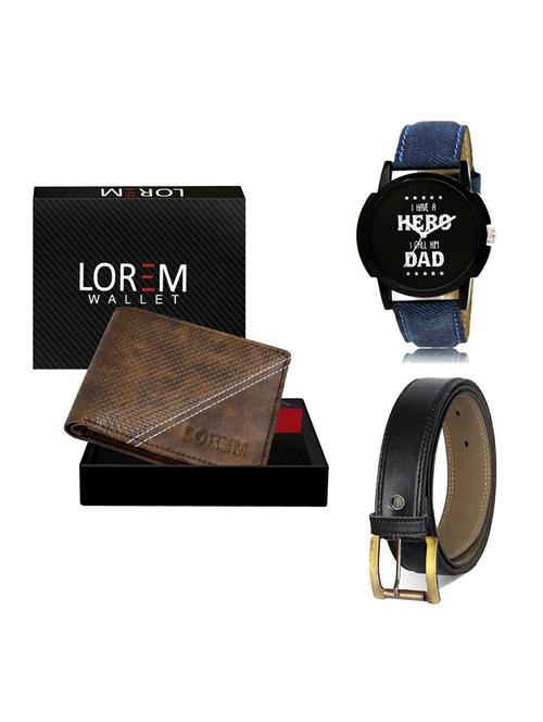 belt, wallet & watch gift combo - 19373043 - Very Small Image - 1