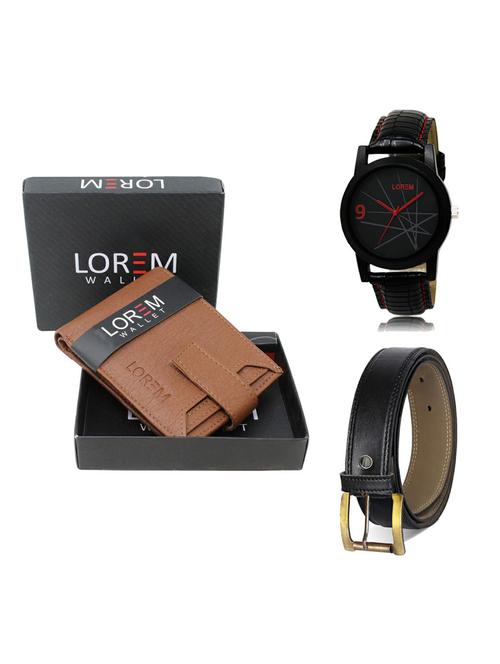 belt, wallet & watch gift combo - 19373066 - Very Small Image - 1