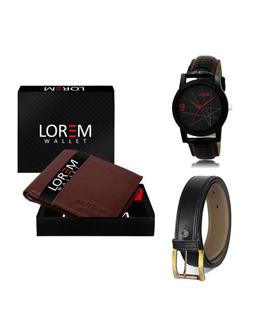 belt, wallet & watch gift combo - 19373070 - Very Small Image - 1