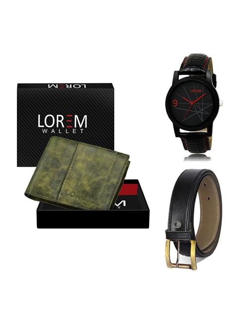 belt, wallet & watch gift combo - 19373074 - Very Small Image - 1