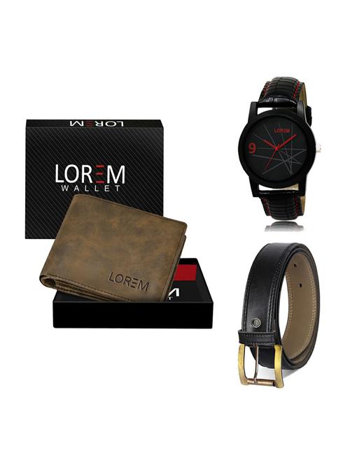 belt, wallet & watch gift combo - 19373081 - Very Small Image - 1