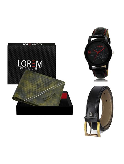 belt, wallet & watch gift combo - 19373090 - Very Small Image - 1