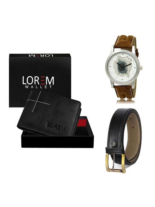 belt, wallet & watch gift combo - 19373141 - Very Small Image - 1