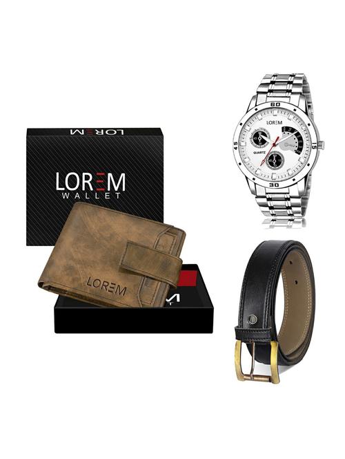 belt, wallet & watch gift combo - 19373169 - Very Small Image - 1
