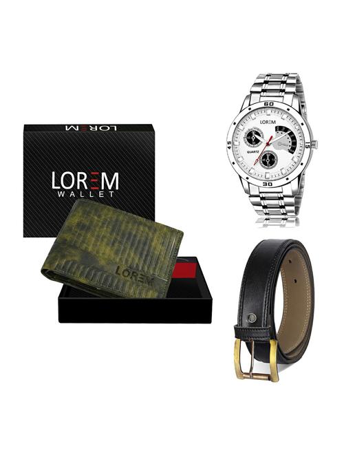 belt, wallet & watch gift combo - 19373176 - Very Small Image - 1