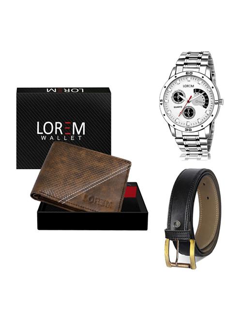 belt, wallet & watch gift combo - 19373178 - Very Small Image - 1