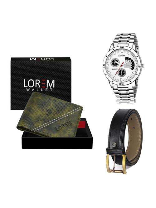belt, wallet & watch gift combo - 19373180 - Very Small Image - 1