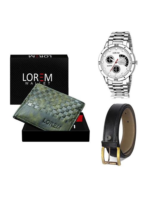 belt, wallet & watch gift combo - 19373184 - Very Small Image - 1