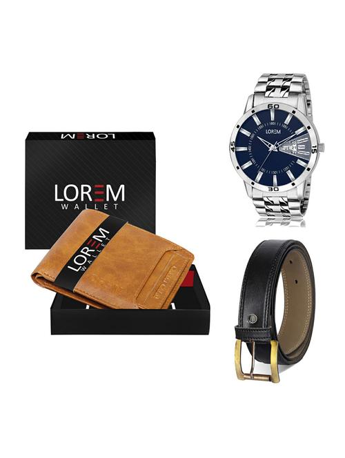 belt, wallet & watch gift combo - 19373197 - Very Small Image - 1