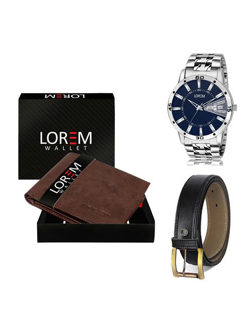 belt, wallet & watch gift combo - 19373203 - Very Small Image - 1